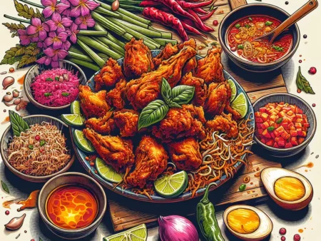 Menyantap Ayam Penyet Surabaya yang Pedas dan Nikmat