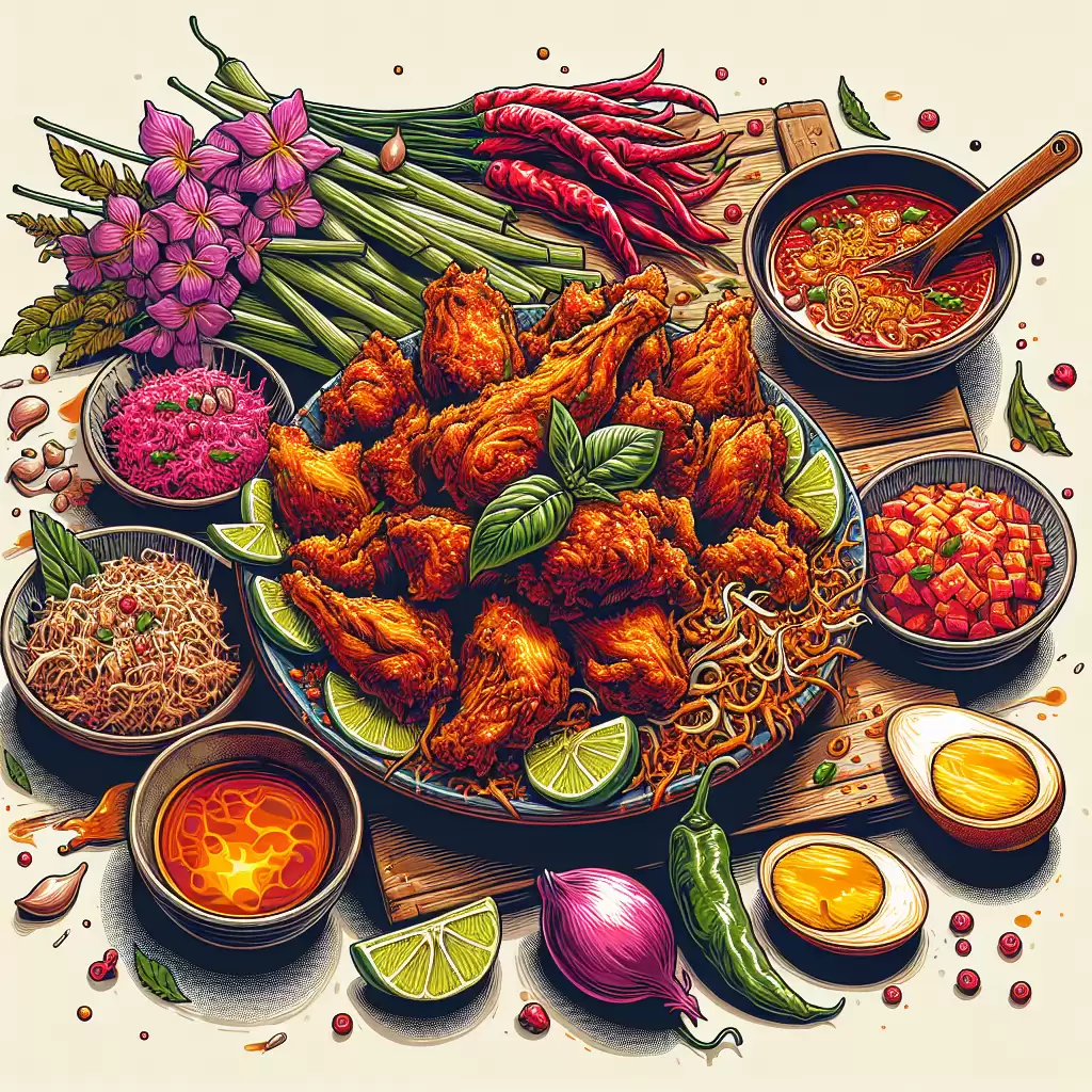 Menyantap Ayam Penyet Surabaya yang Pedas dan Nikmat