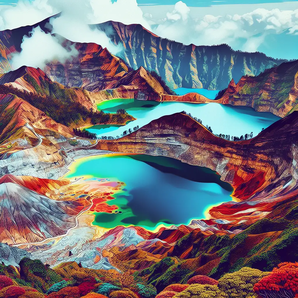 Keindahan Alam Gunung Kelimutu yang Tak Tertandingi